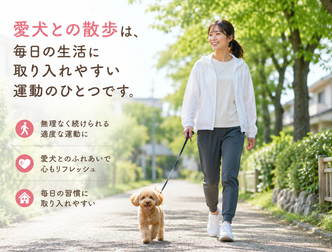 愛犬との散歩で運動習慣を始めよう!飼い主も愛犬も健康的な毎日を目指す散歩術7選